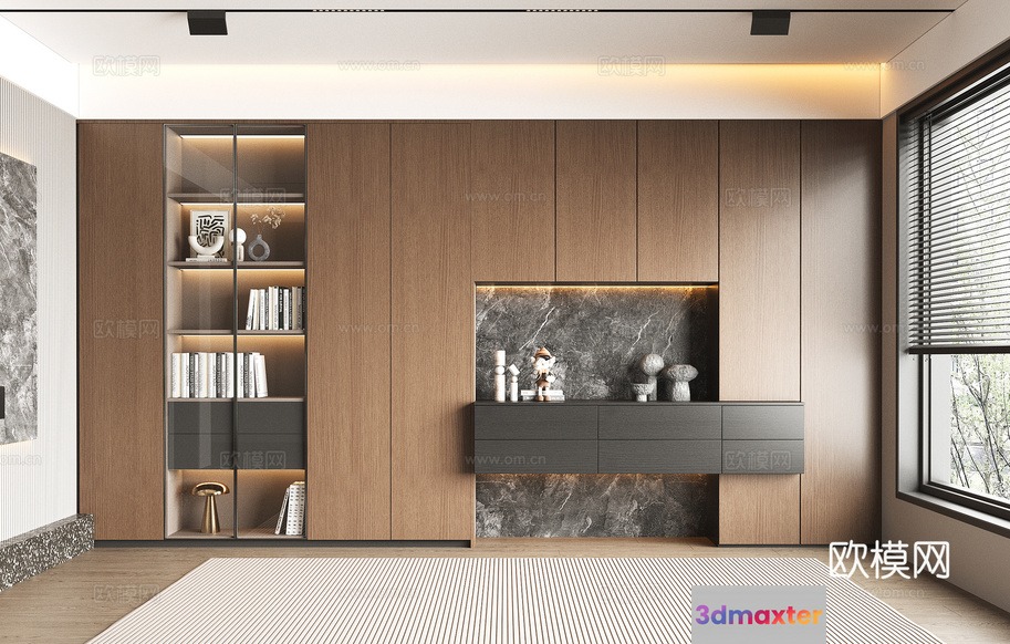Modern Living Room 3D Model - 1500 - VRAY Render
