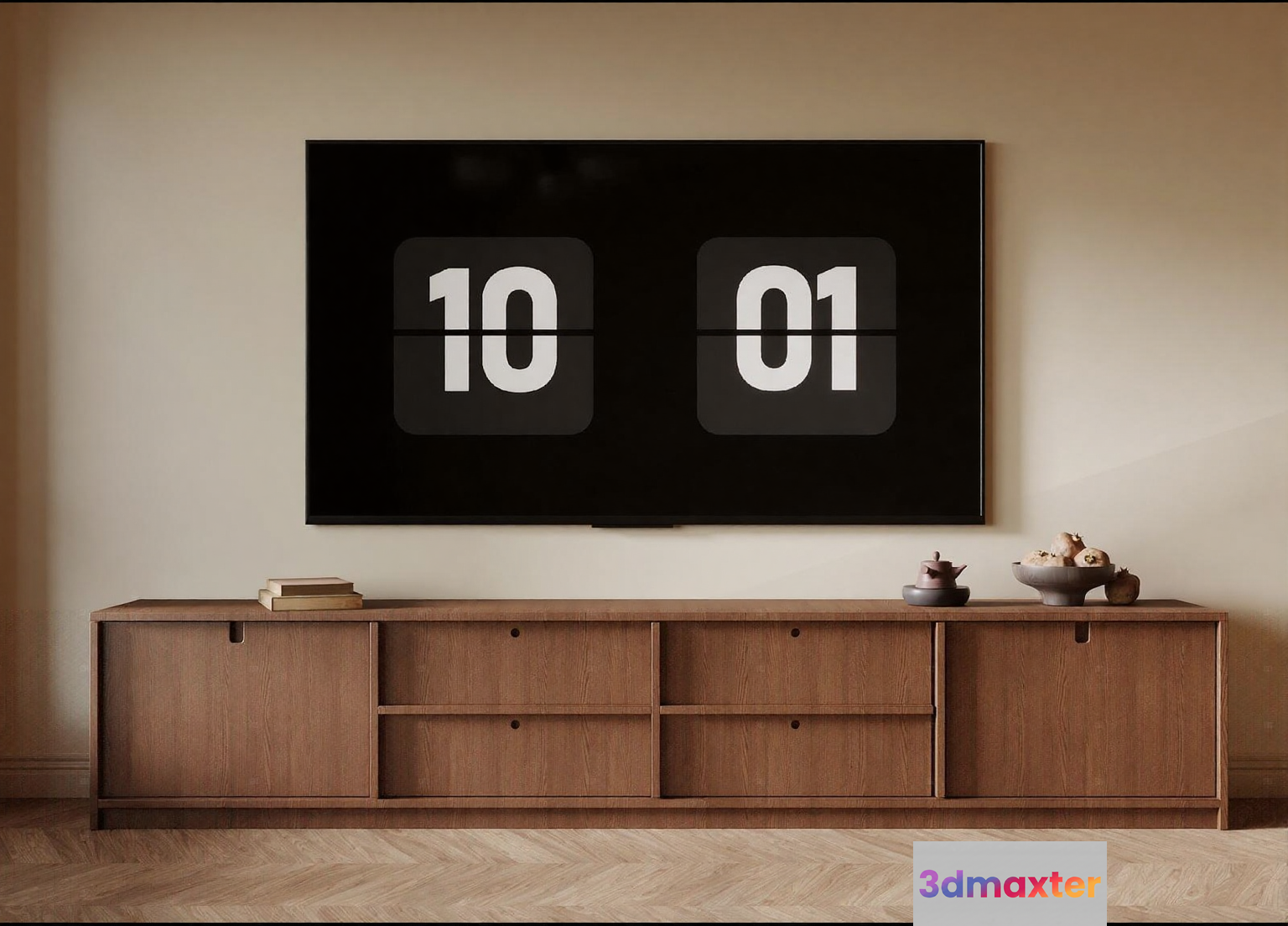 Modern Tv Stand 3D Model - 16494 - VRAY Render