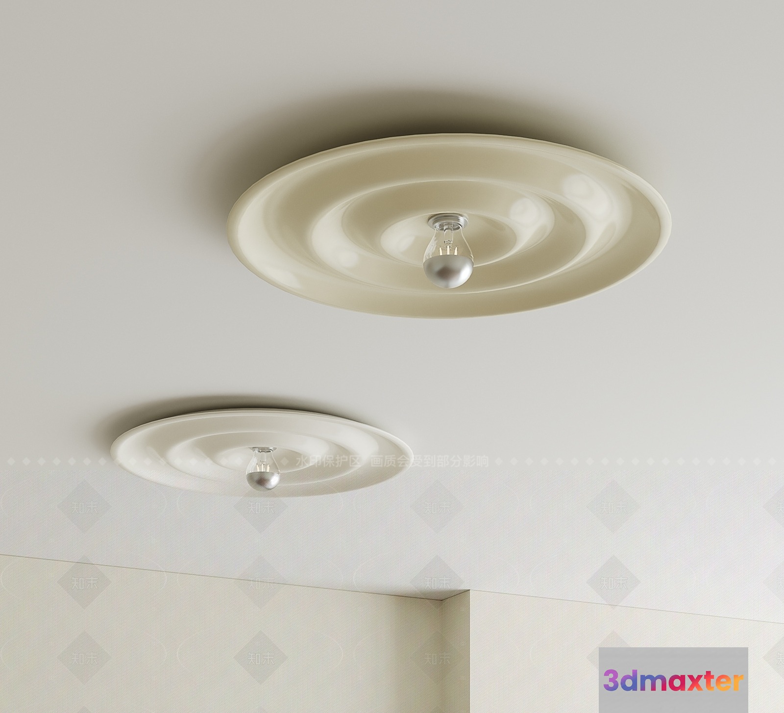 The Main Subject Is A Light Fixture Which Is Silver 3D Model - 1349 - VRAY Render