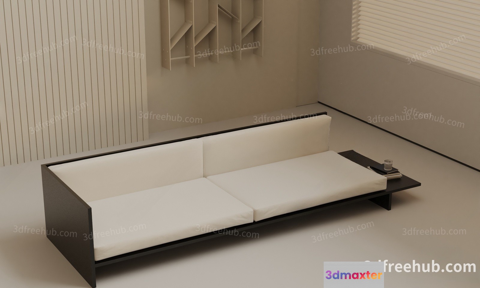 Modern Living Room 3D Model - 22700 - VRAY Render