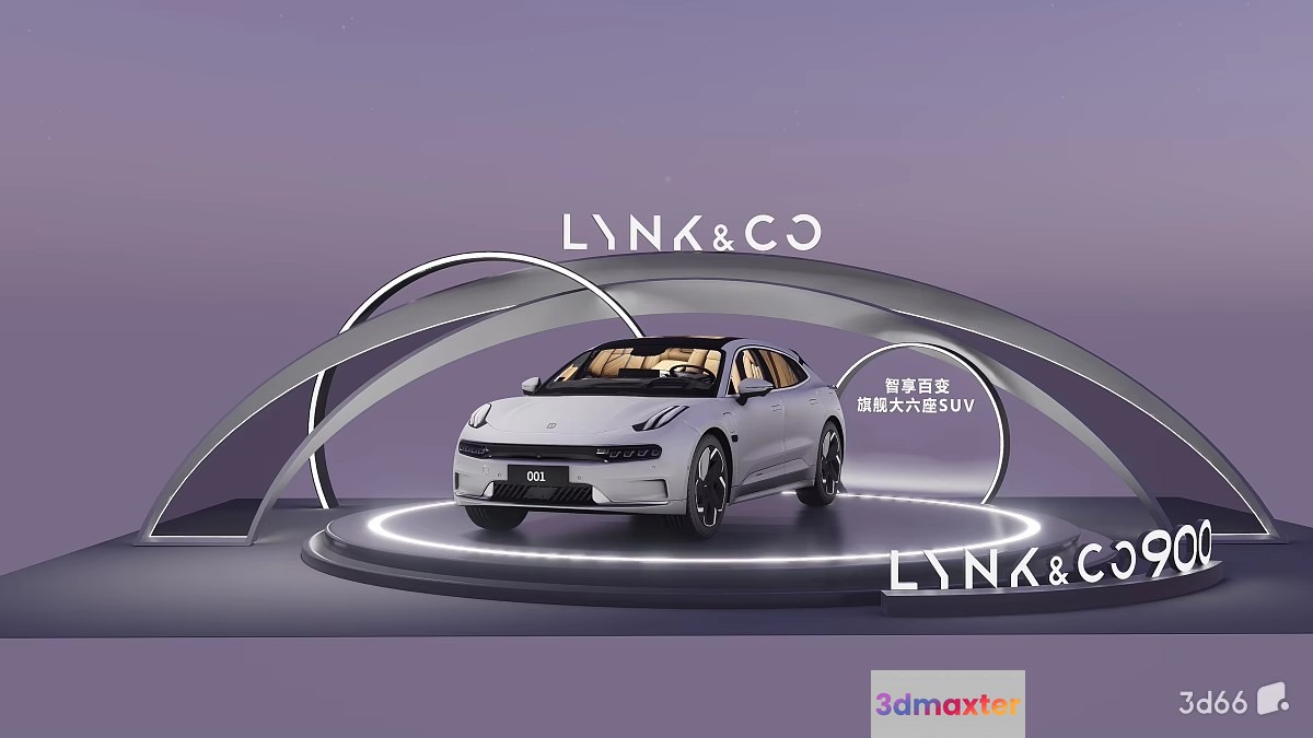 Modern Car Display 3D Model - 22486 - VRAY Render