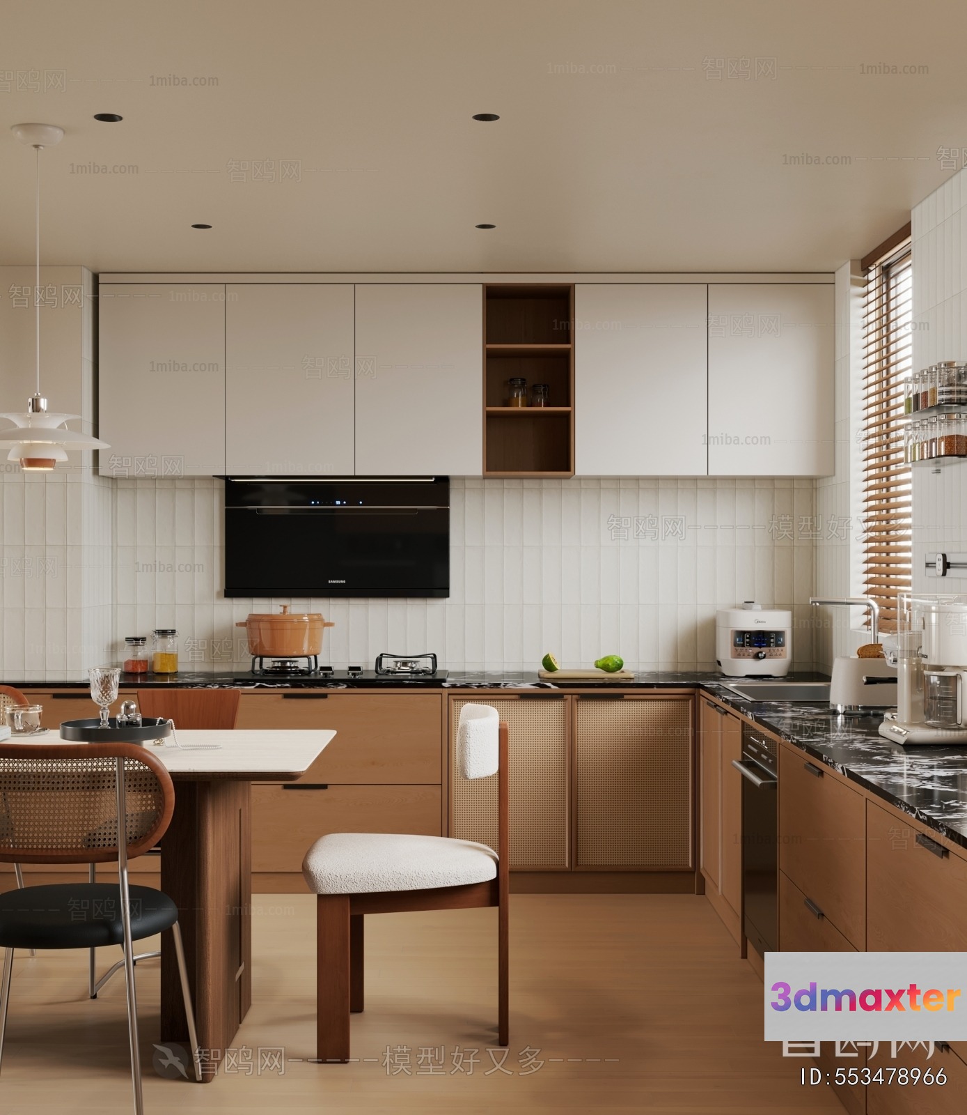 Modern Kitchen 3D Model - 16152 - CORONA Render