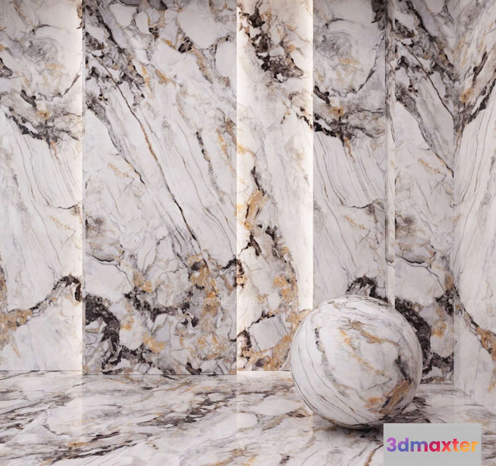 Marble Ball 3D Model - 19236 - VRAY Render