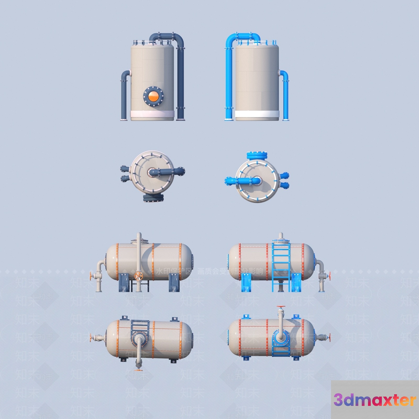 Industrial Equipment 3D Model - 14731 - VRAY Render