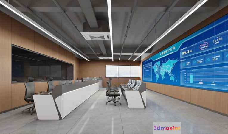 A Conference Room 3D Model - 21711 - VRAY Render