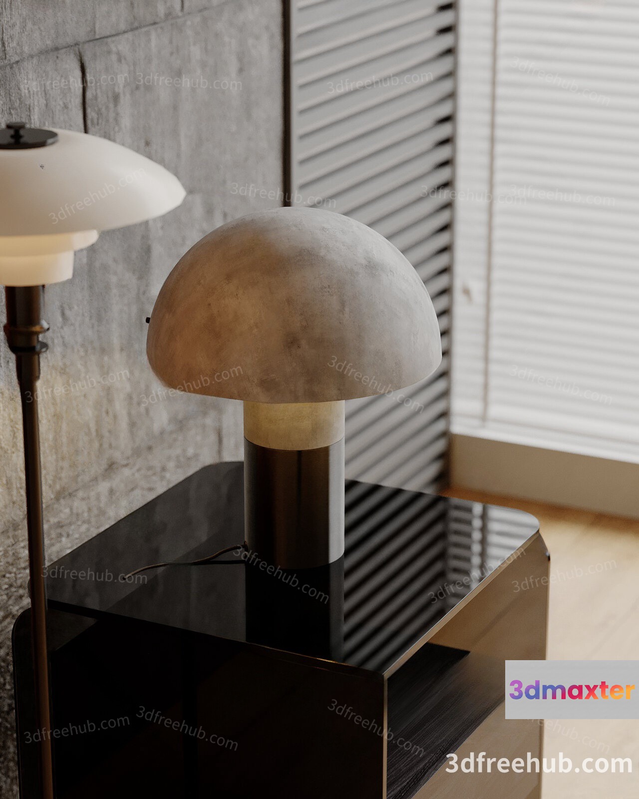Modern Table Lamp 3D Model - 23599 - VRAY Render