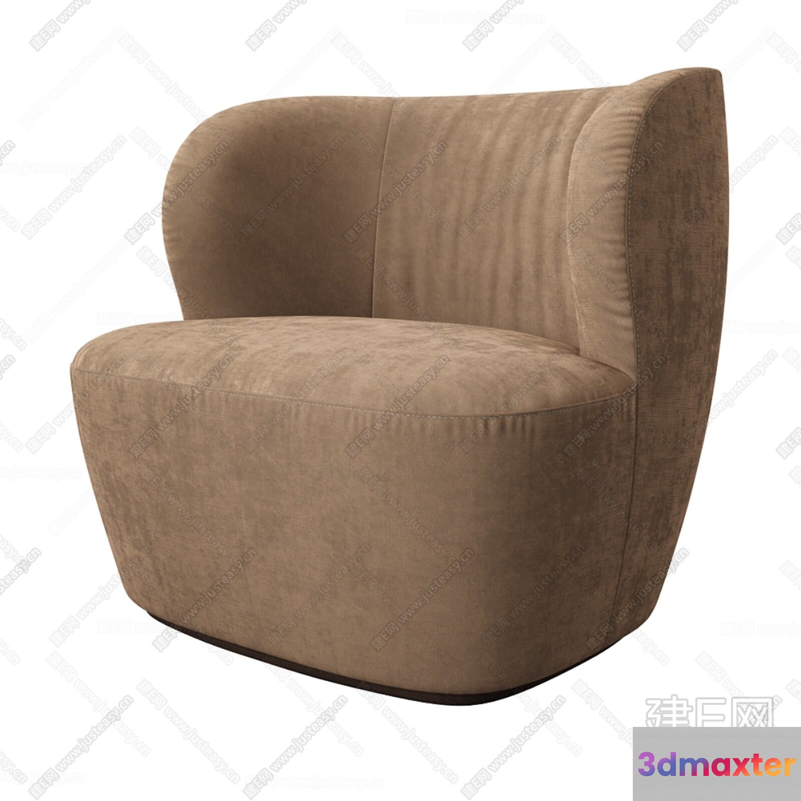 A Brown Chair 3D Model - 18223 - VRAY Render