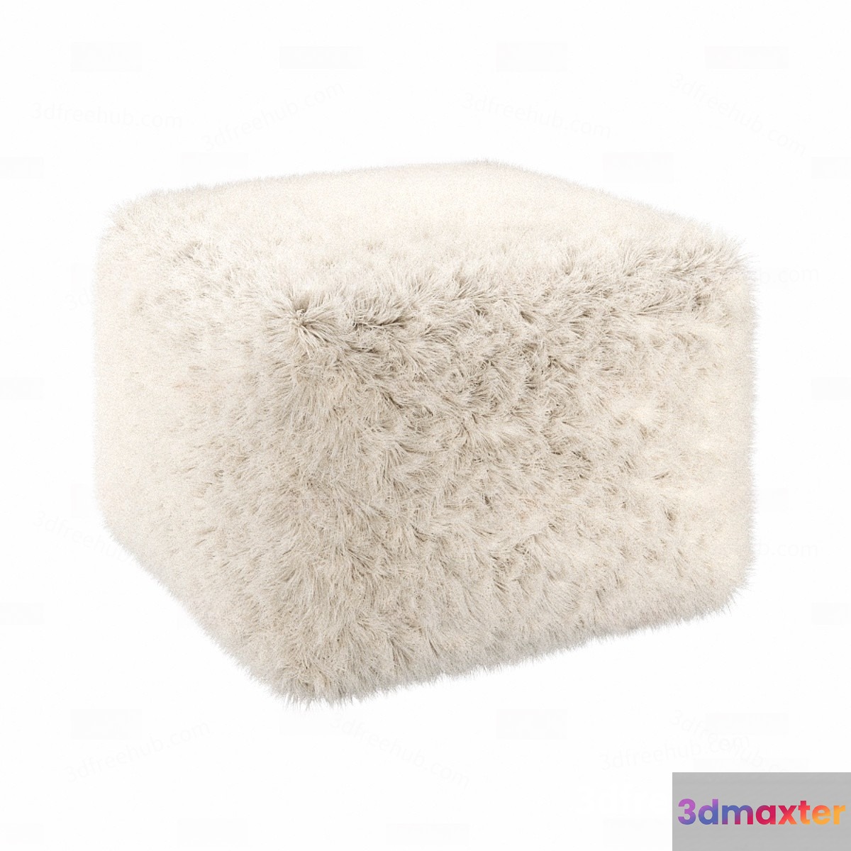 A Fuzzy Cube 3D Model - 19158 - VRAY Render