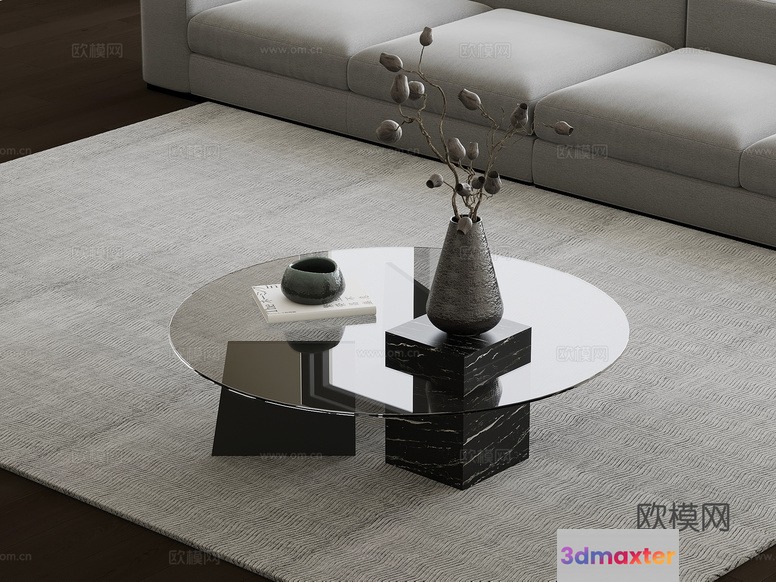 Modern Living Room 3D Model - 16220 - VRAY Render