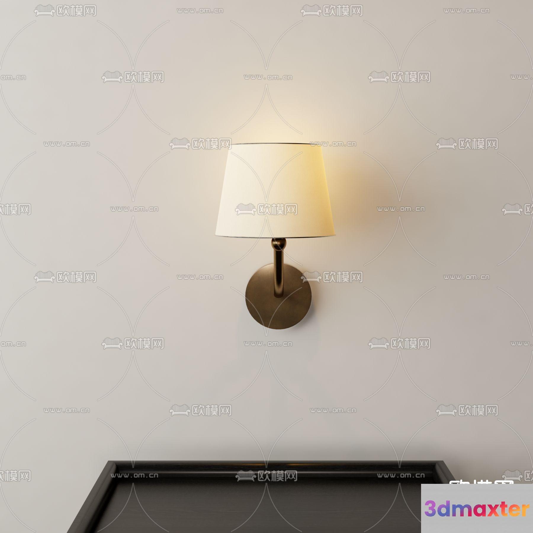 Gold Light Fixture 3D Model - 11800 - VRAY Render