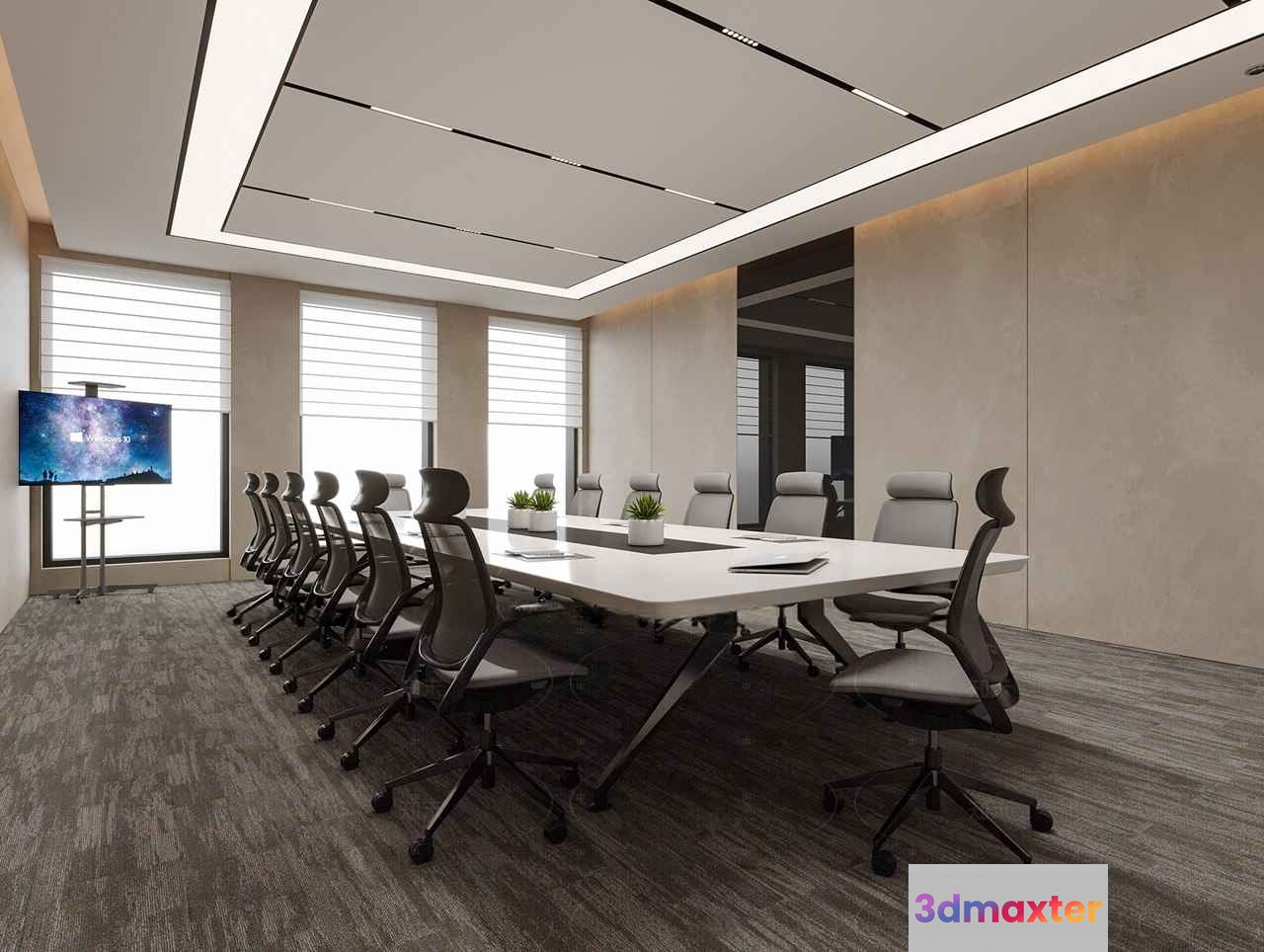 Modern Conference Room 3D Model - 17504 - CORONA Render