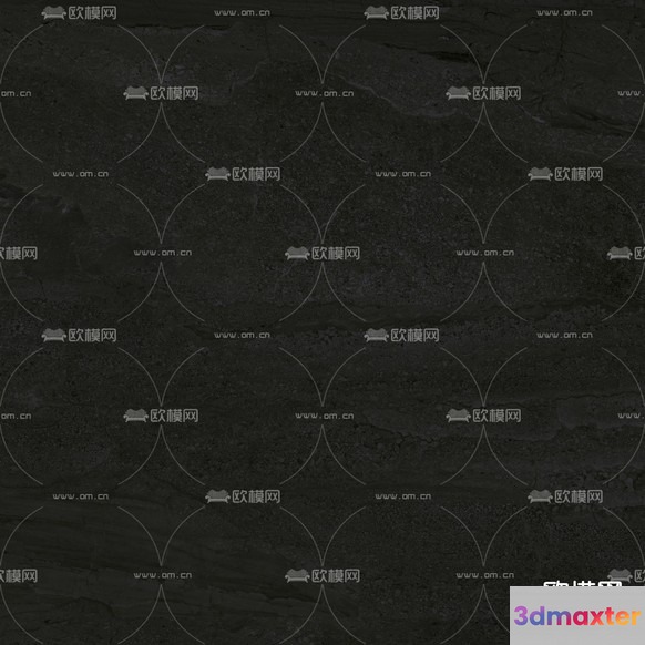 The Image Is A Gray Background With A Repeating Pattern Of Chinese Characters And A 3D Model - 15184 - VRAY Render