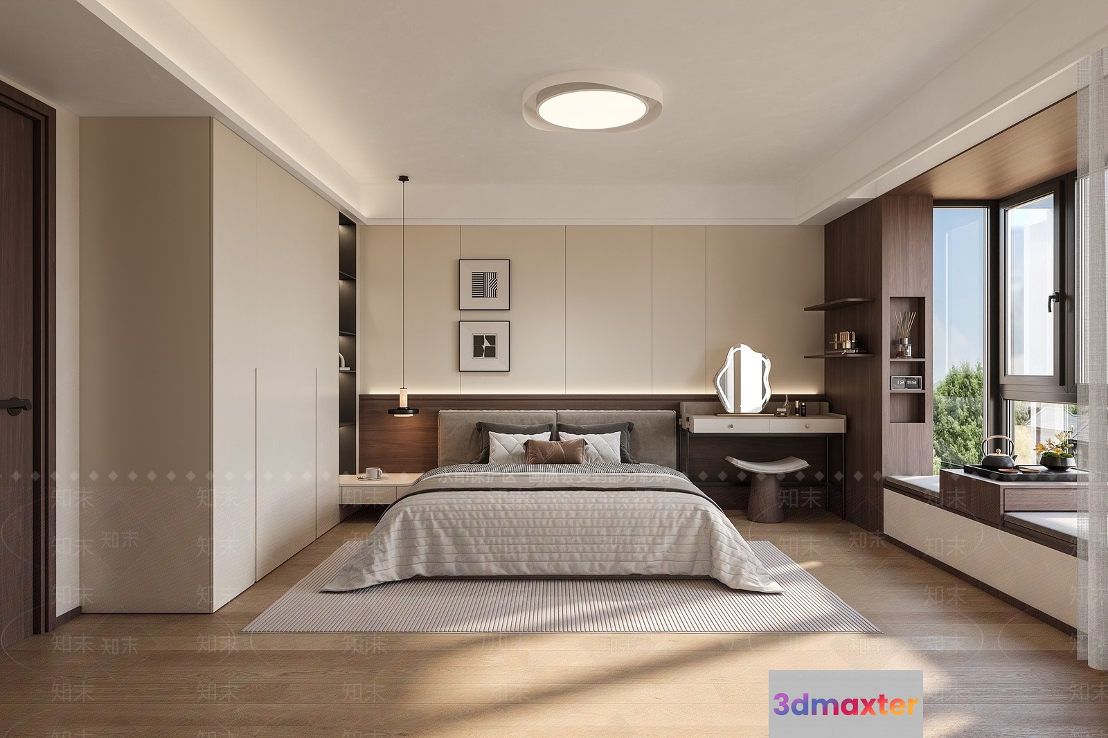 Cozy Bedroom 3D Model - 11574 - VRAY Render