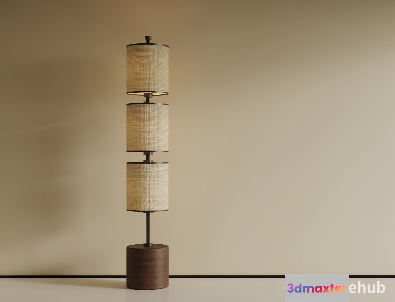 A Floor Lamp 3D Model - 19337 - VRAY Render