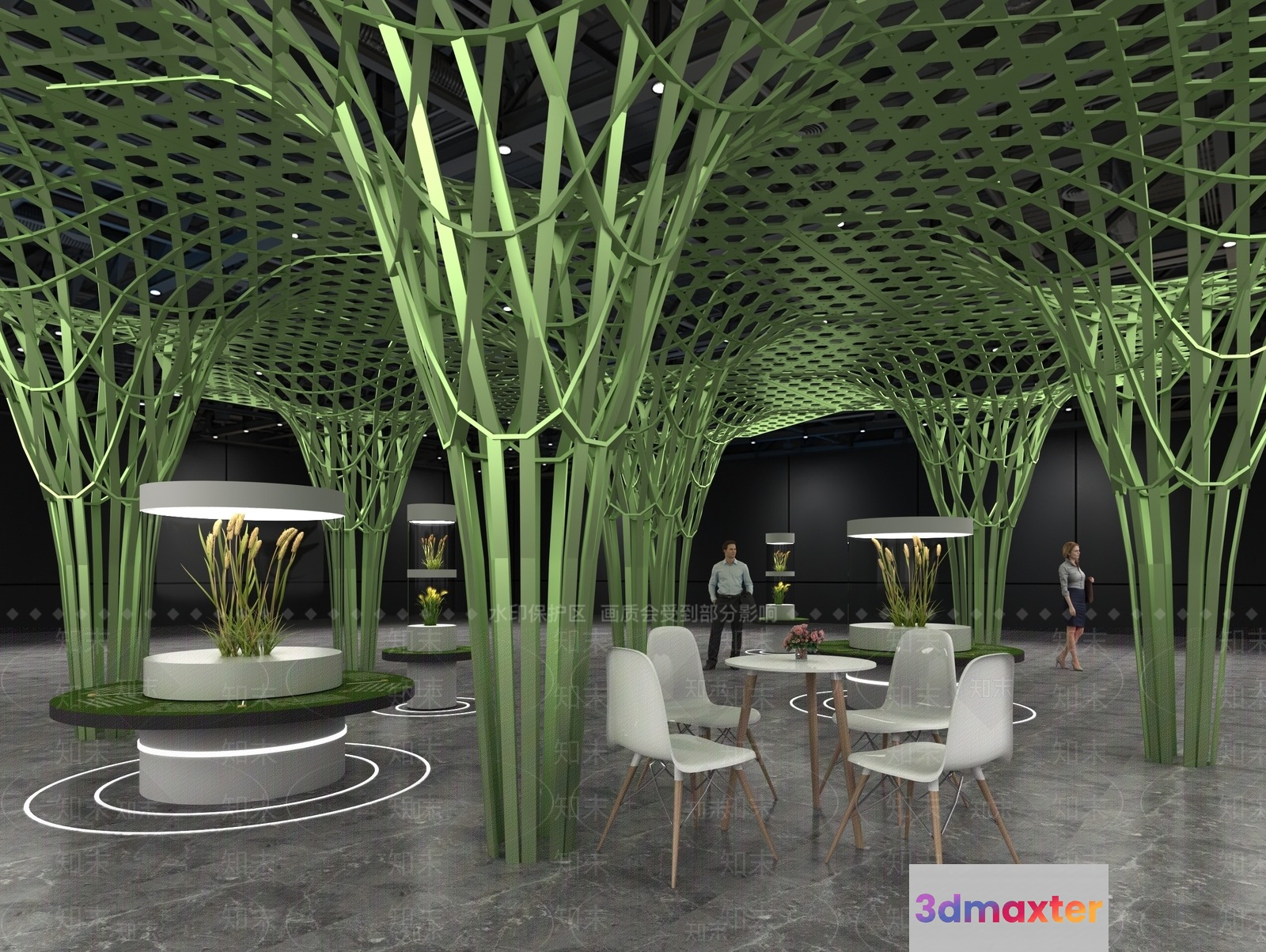 Modern Tree-Like Structure 3D Model - 7863 - VRAY Render