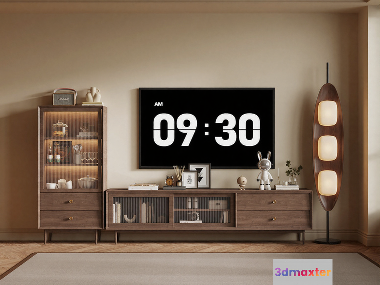 Modern Living Room 3D Model - 6743 - VRAY Render