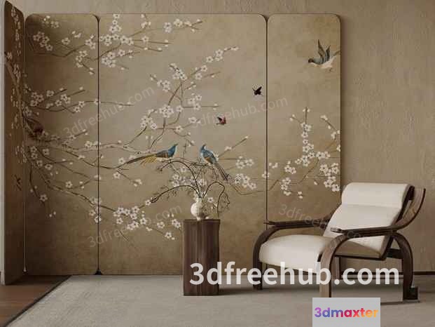 Modern Living Room 3D Model - 20179 - VRAY Render