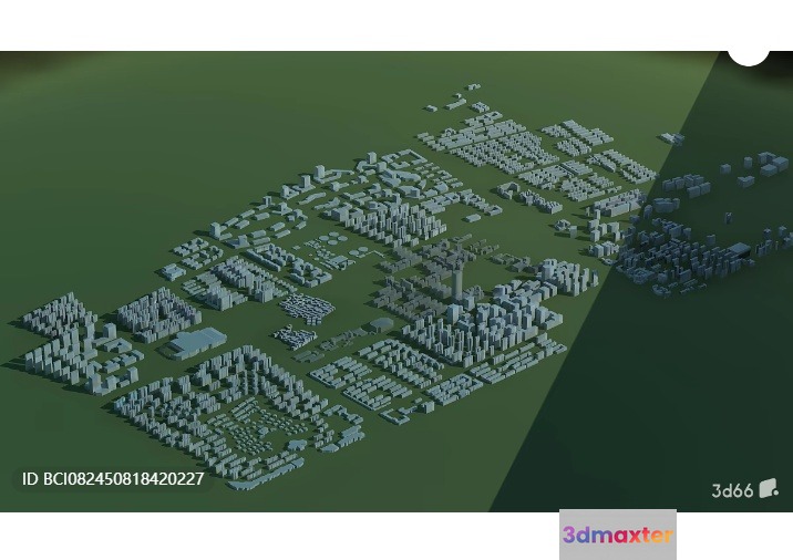 A 3D Cityscape 3D Model - 5423 - VRAY Render