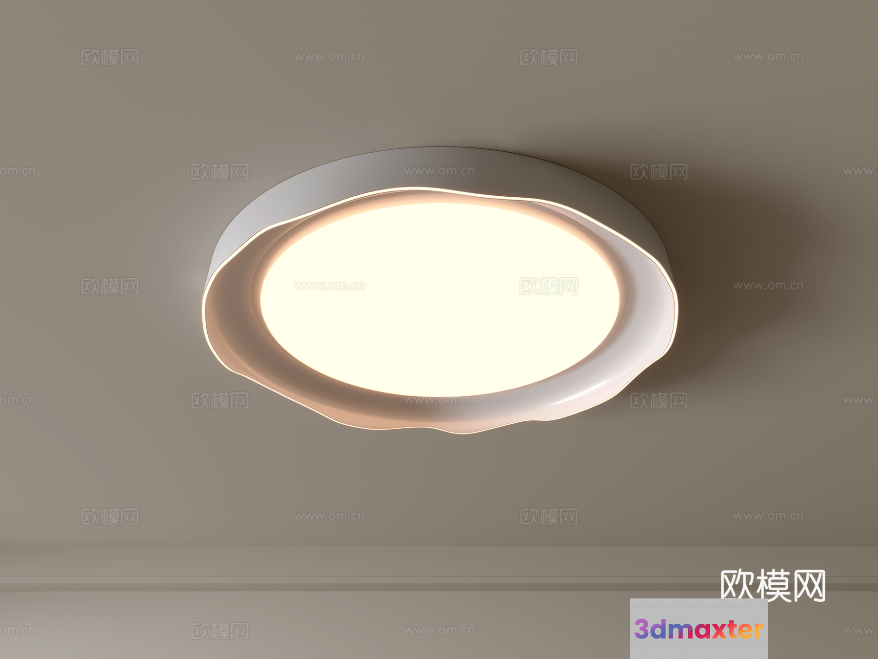 Cozy Modern Ceiling Light 3D Model - 878 - VRAY Render