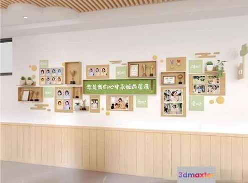 Modern Asian Wall Art 3D Model - 9960 - VRAY Render