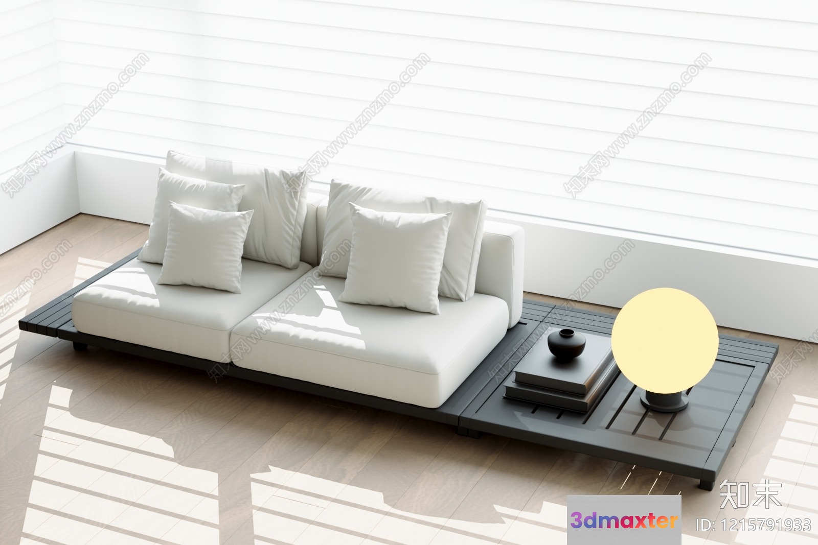 Modern Living Room 3D Model - 14781 - VRAY Render