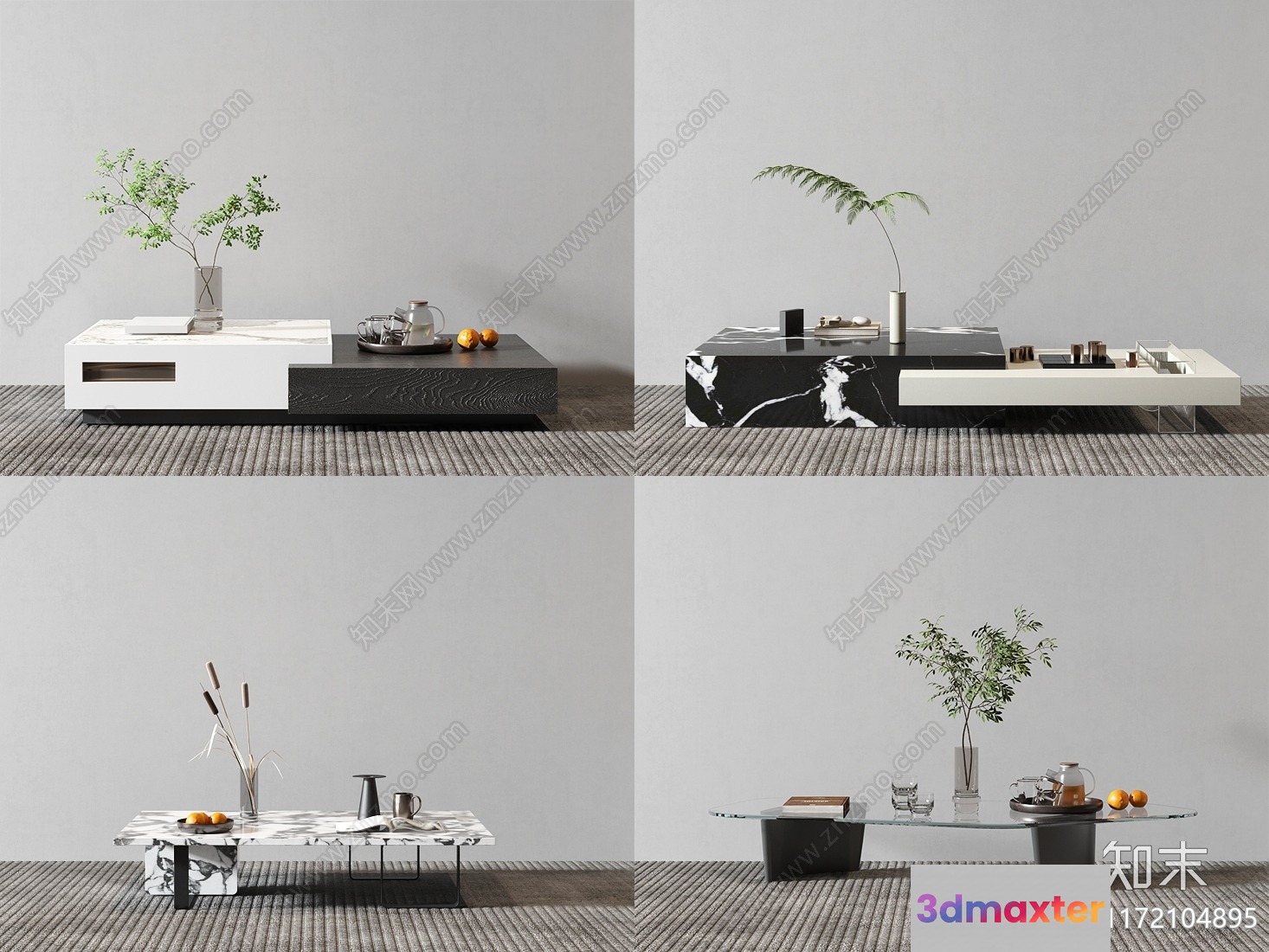 Modern Living Room 3D Model - 13987 - VRAY Render