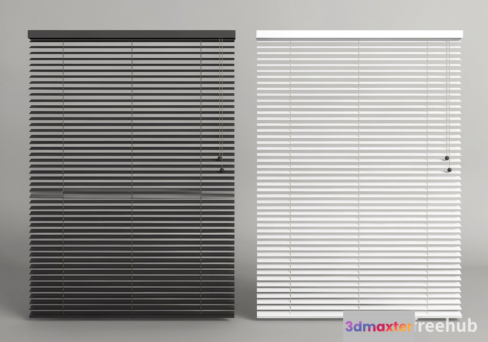 A Set Of Blinds 3D Model - 21575 - VRAY Render