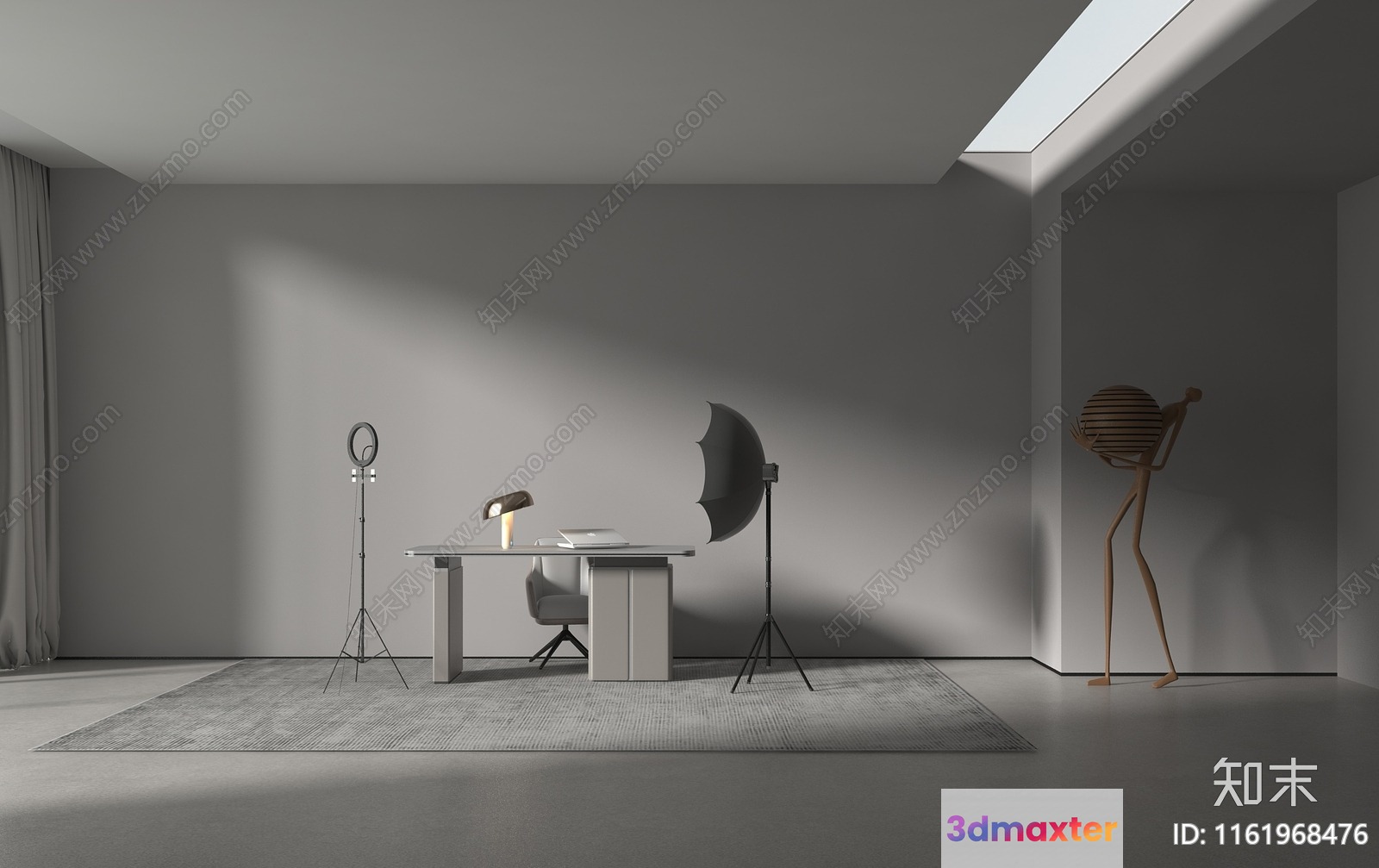 Modern Office Space 3D Model - 11795 - VRAY Render