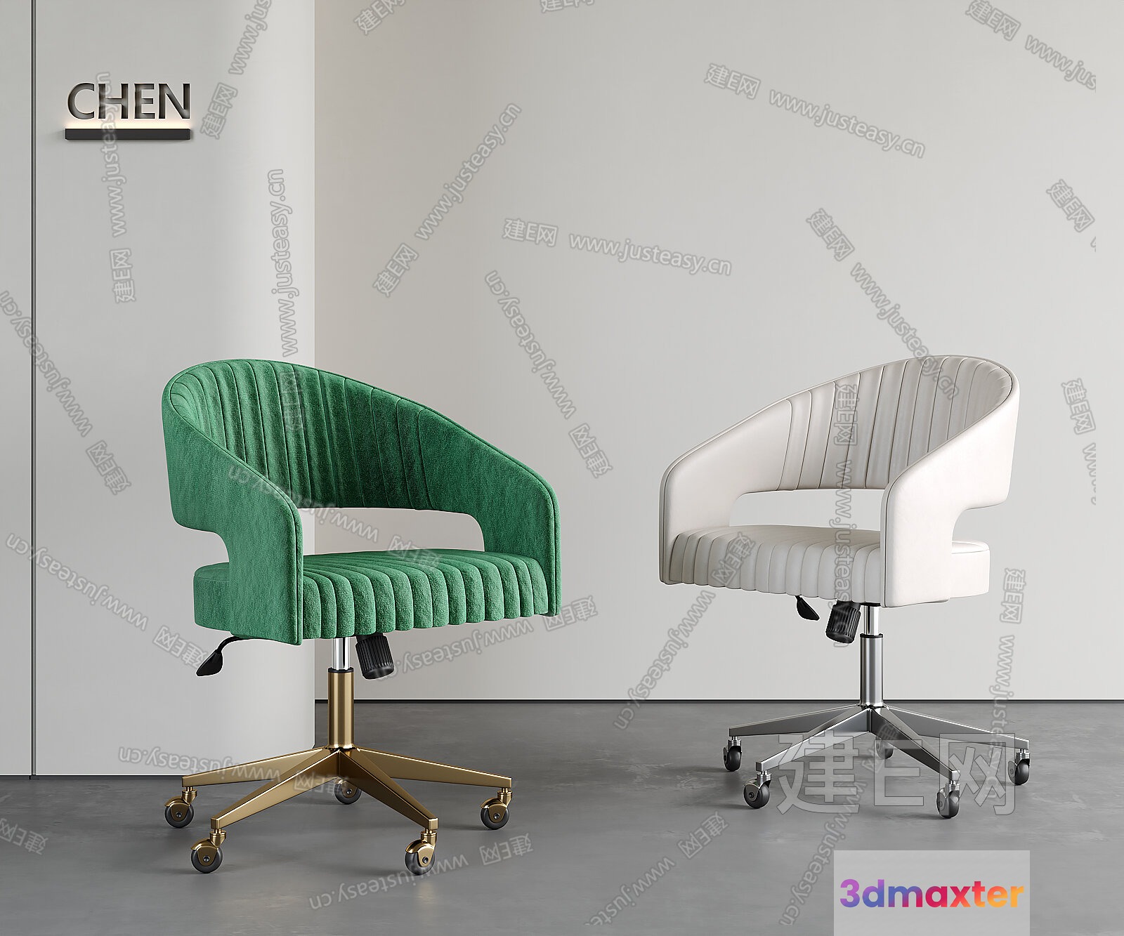 Modern Office Chairs 3D Model - 9789 - VRAY Render