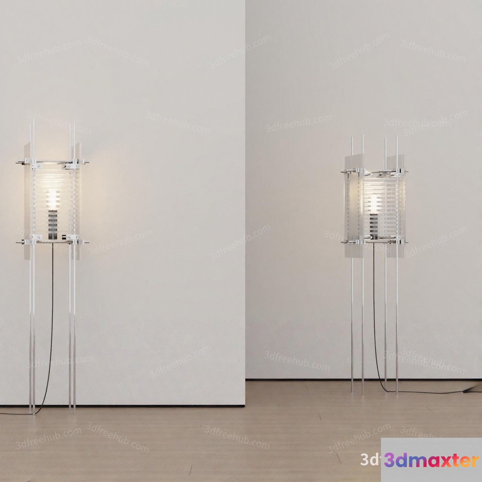 Modern Floor Lamps 3D Model - 18509 - VRAY Render