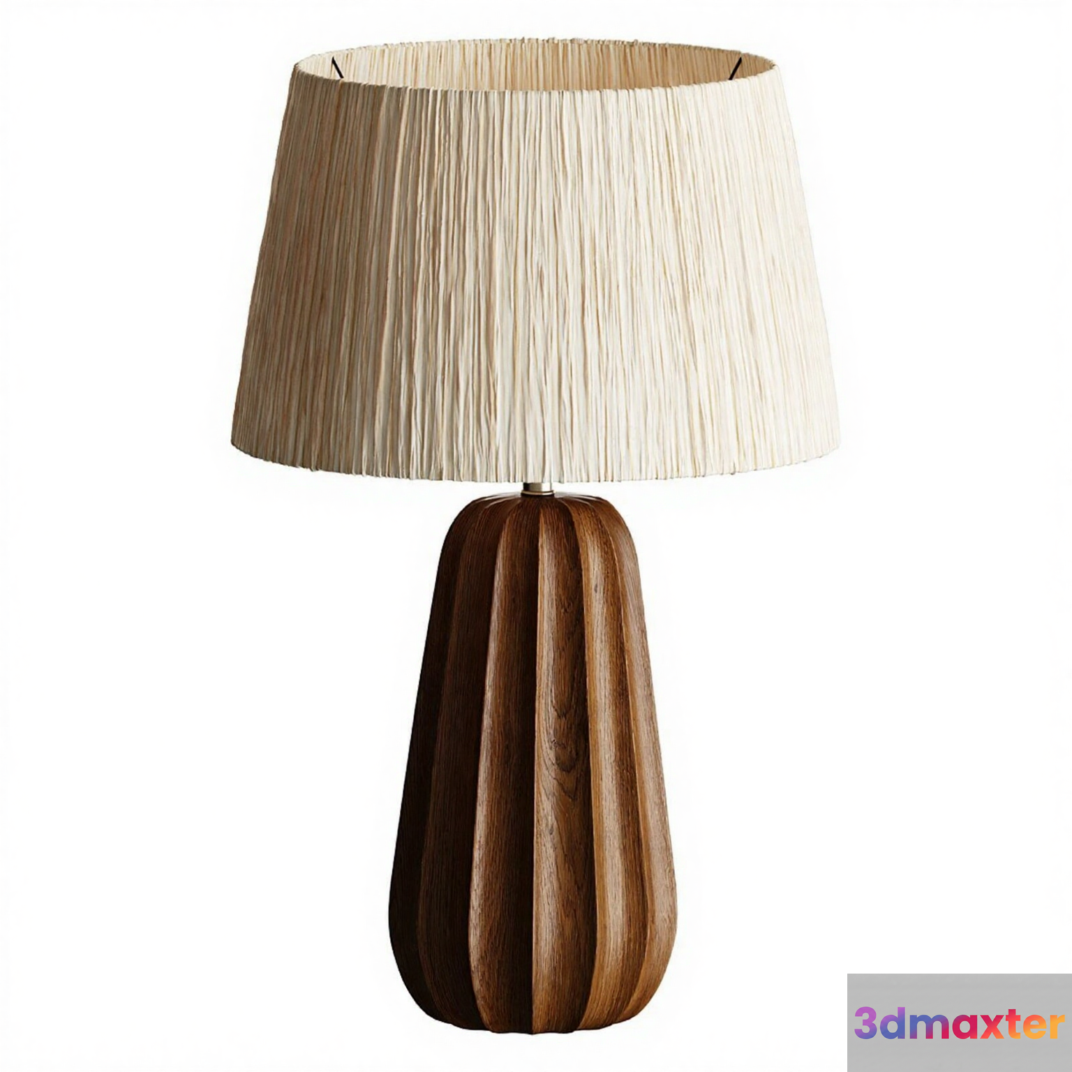 A Wooden Lamp 3D Model - 14530 - CORONA Render