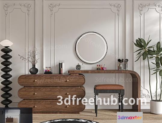 Modern Dressing Room 3D Model - 18578 - VRAY Render