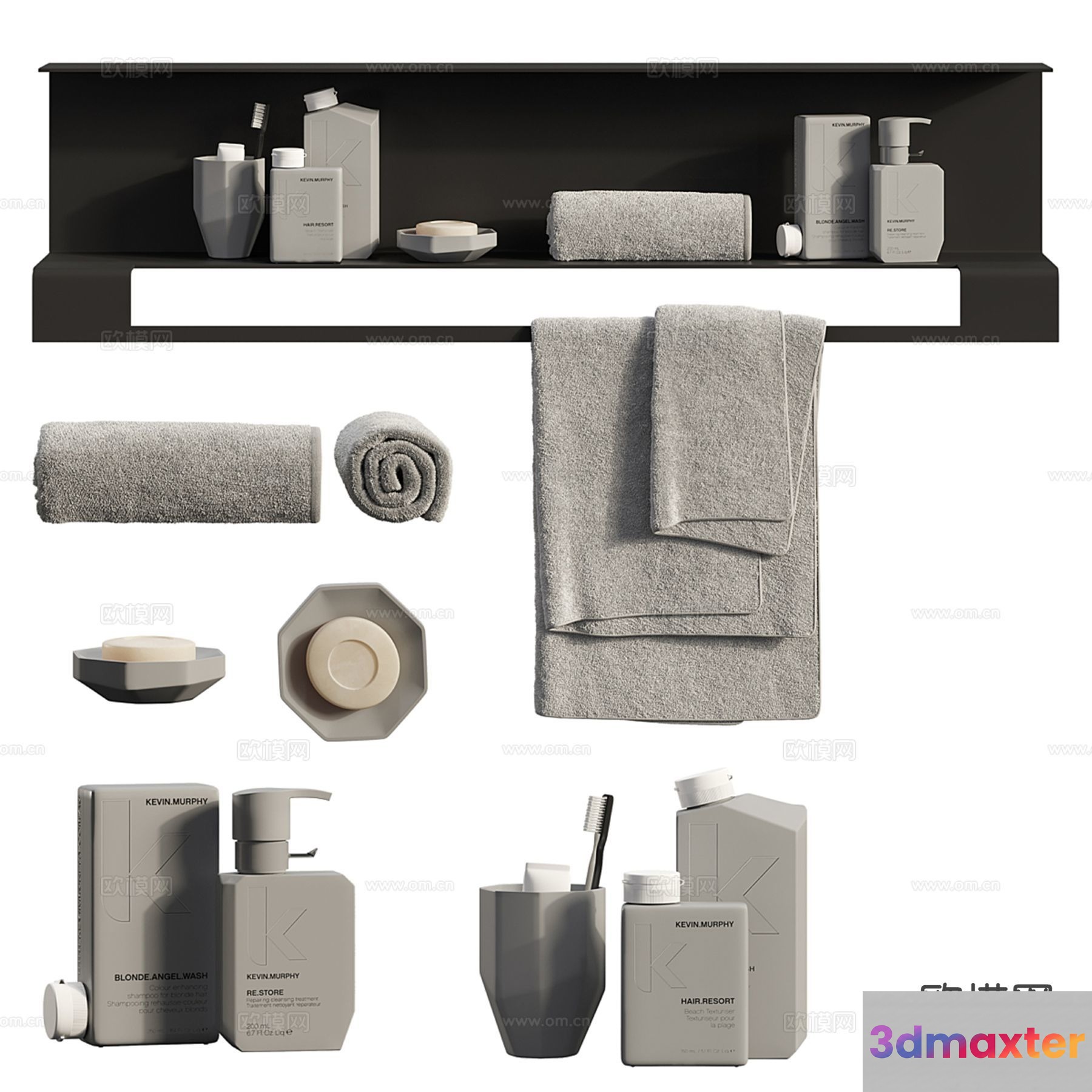 A Bathroom Set 3D Model - 11017 - CORONA Render