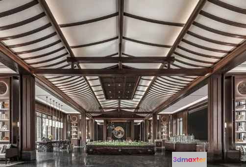 Modern Interior Design 3D Model - 12896 - VRAY Render