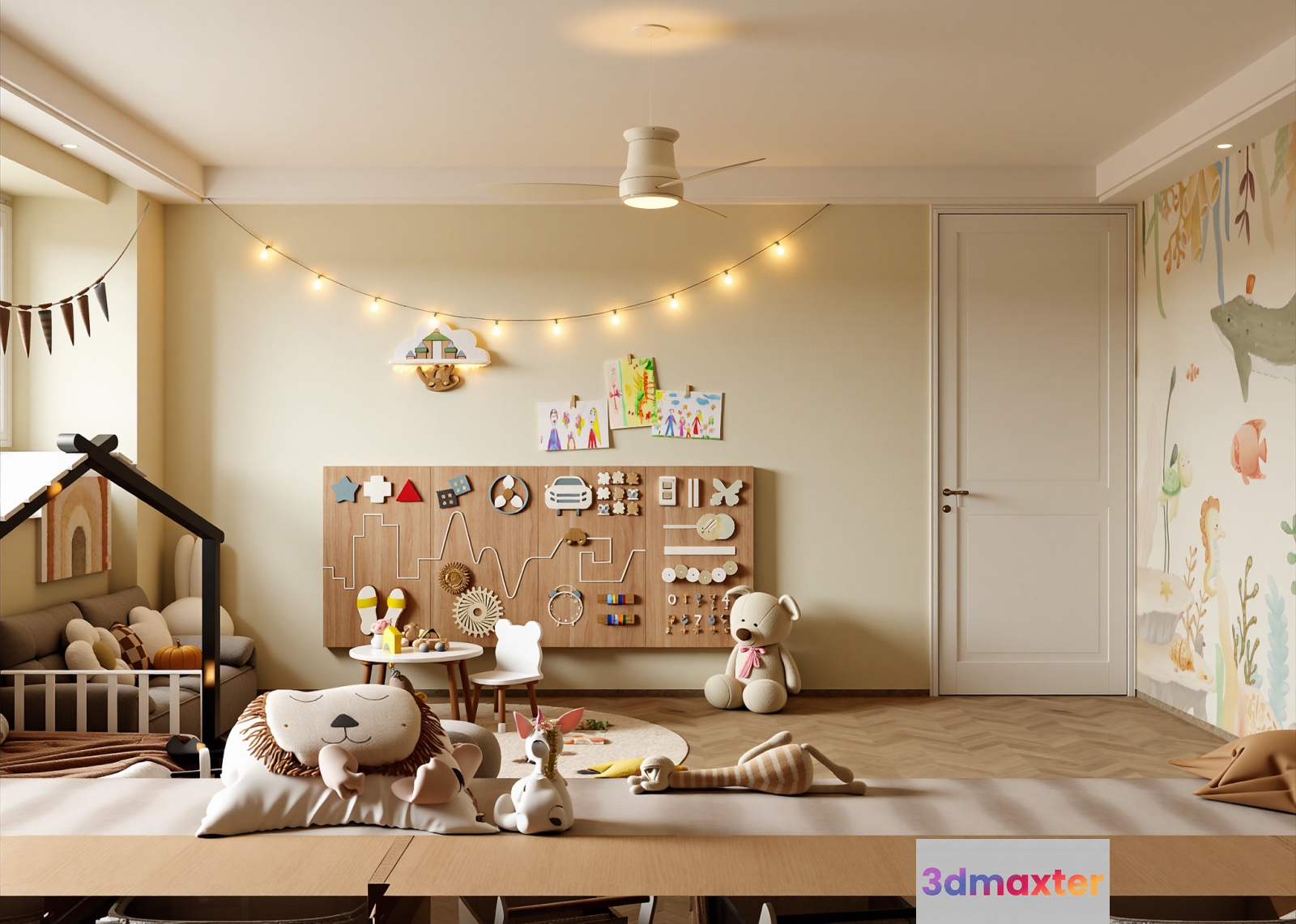 A Children'S Playroom 3D Model - 7006 - VRAY Render
