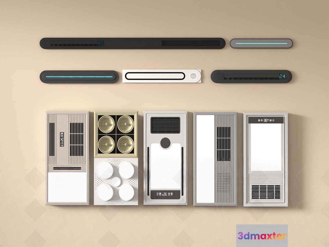 Modern Electronic Devices 3D Model - 1188 - VRAY Render
