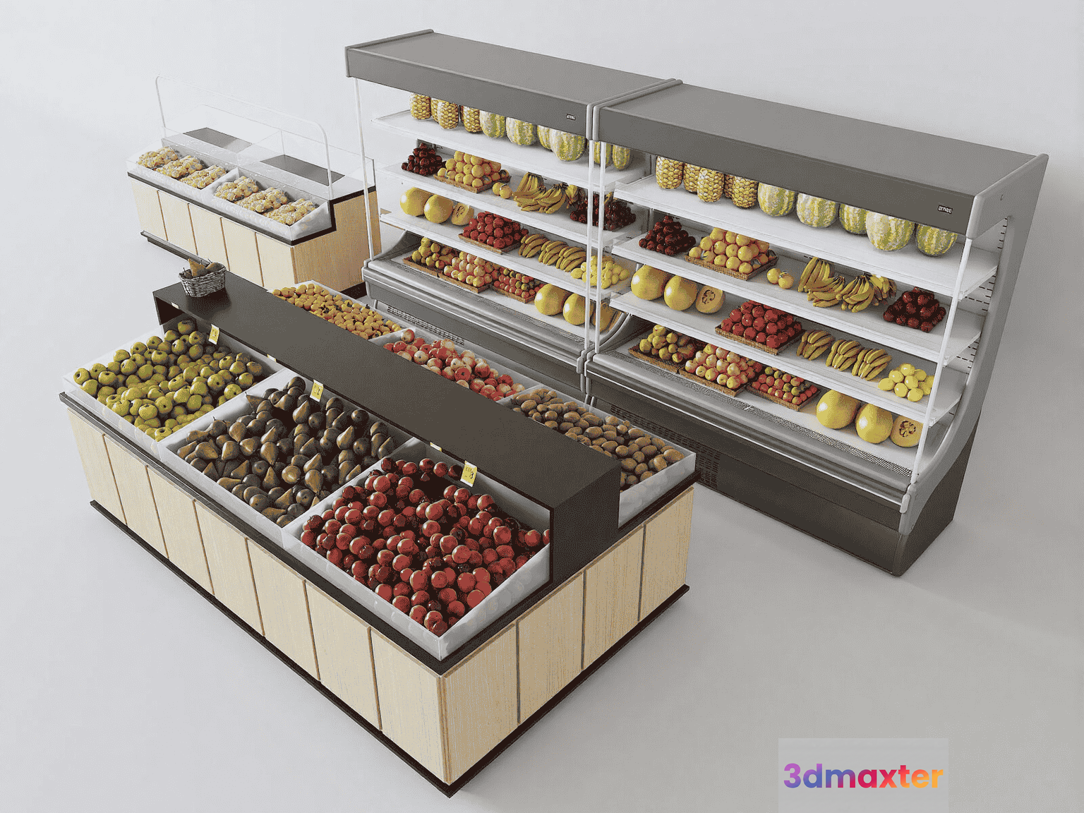 Fresh Produce Display 3D Model - 14346 - VRAY Render