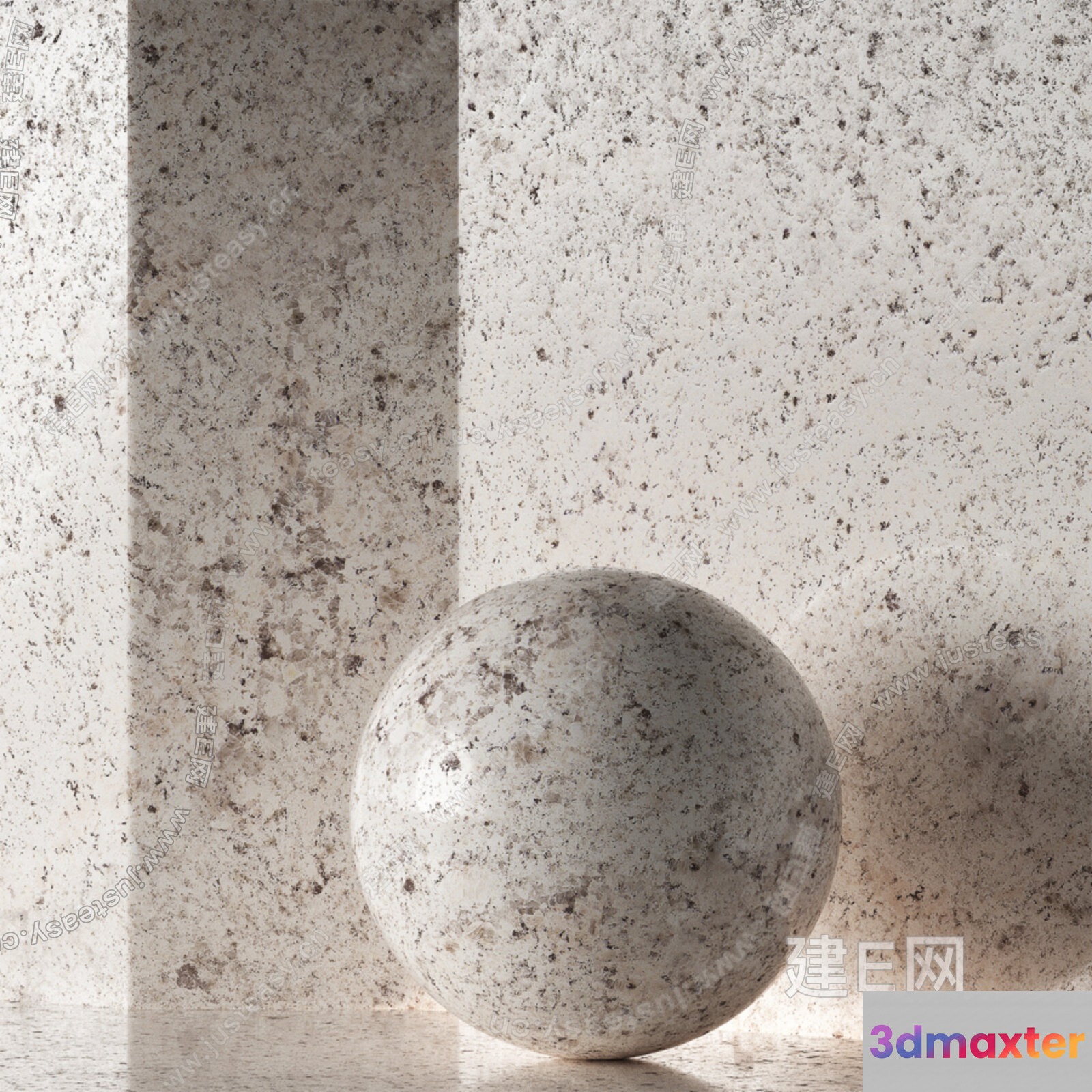 A Large Round Stone 3D Model - 17676 - VRAY Render