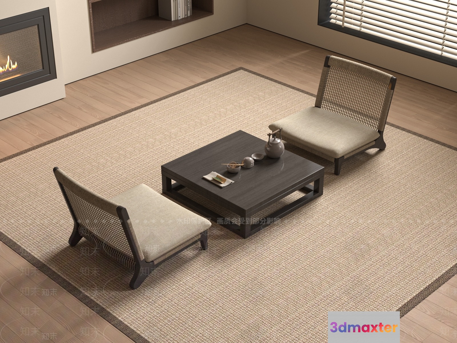 Japanese Room 3D Model - 11558 - VRAY Render