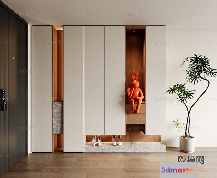 Modern Entryway Design 3D Model - 8546 - VRAY Render