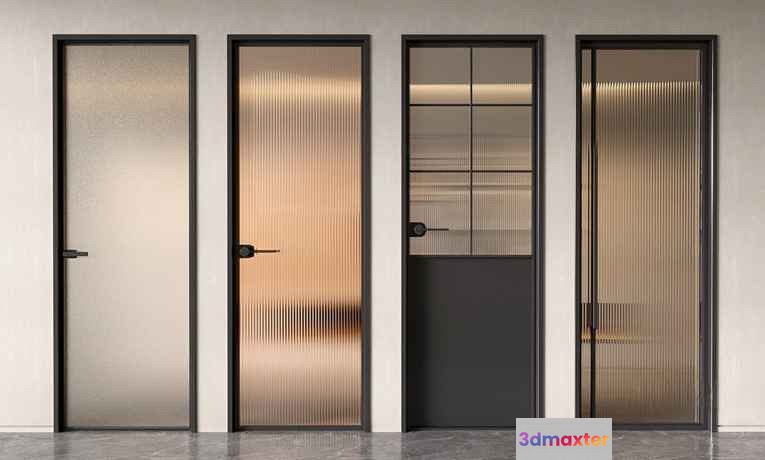 Four Doors 3D Model - 12682 - VRAY Render