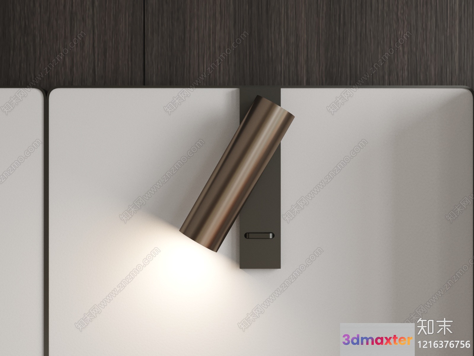 Gold Light Fixture 3D Model - 12598 - VRAY Render