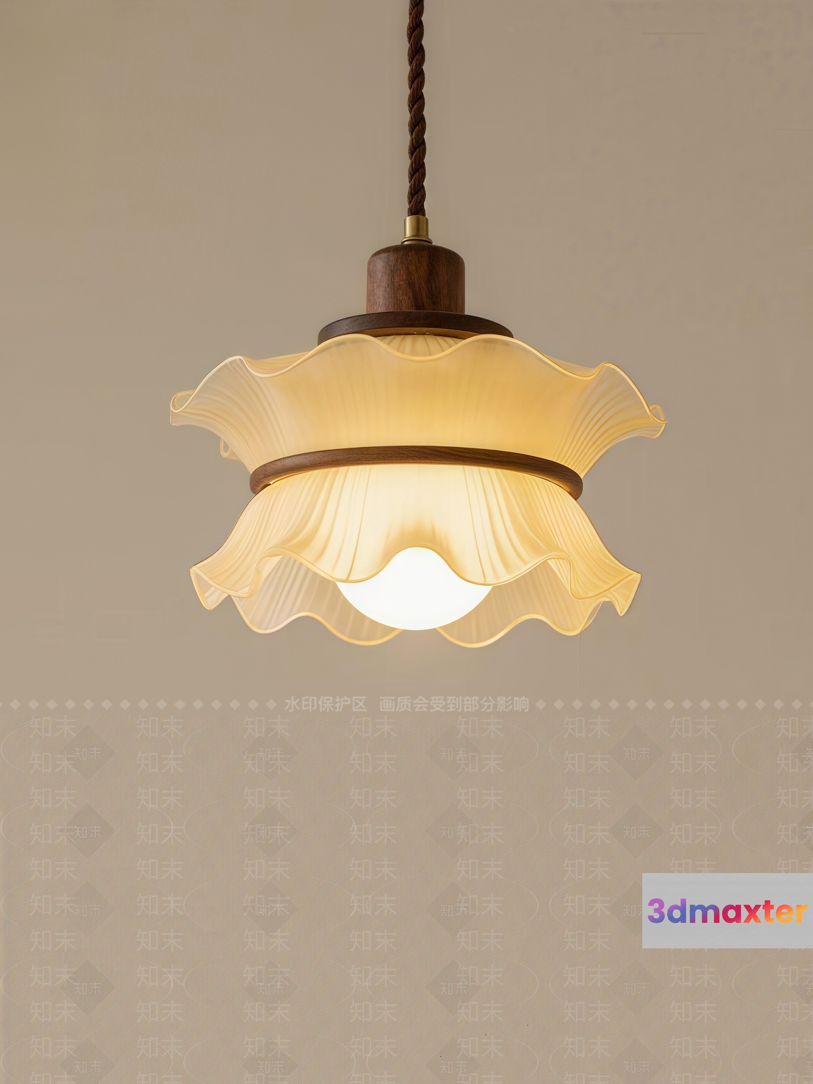 Gold Light Fixture 3D Model - 12305 - CORONA Render