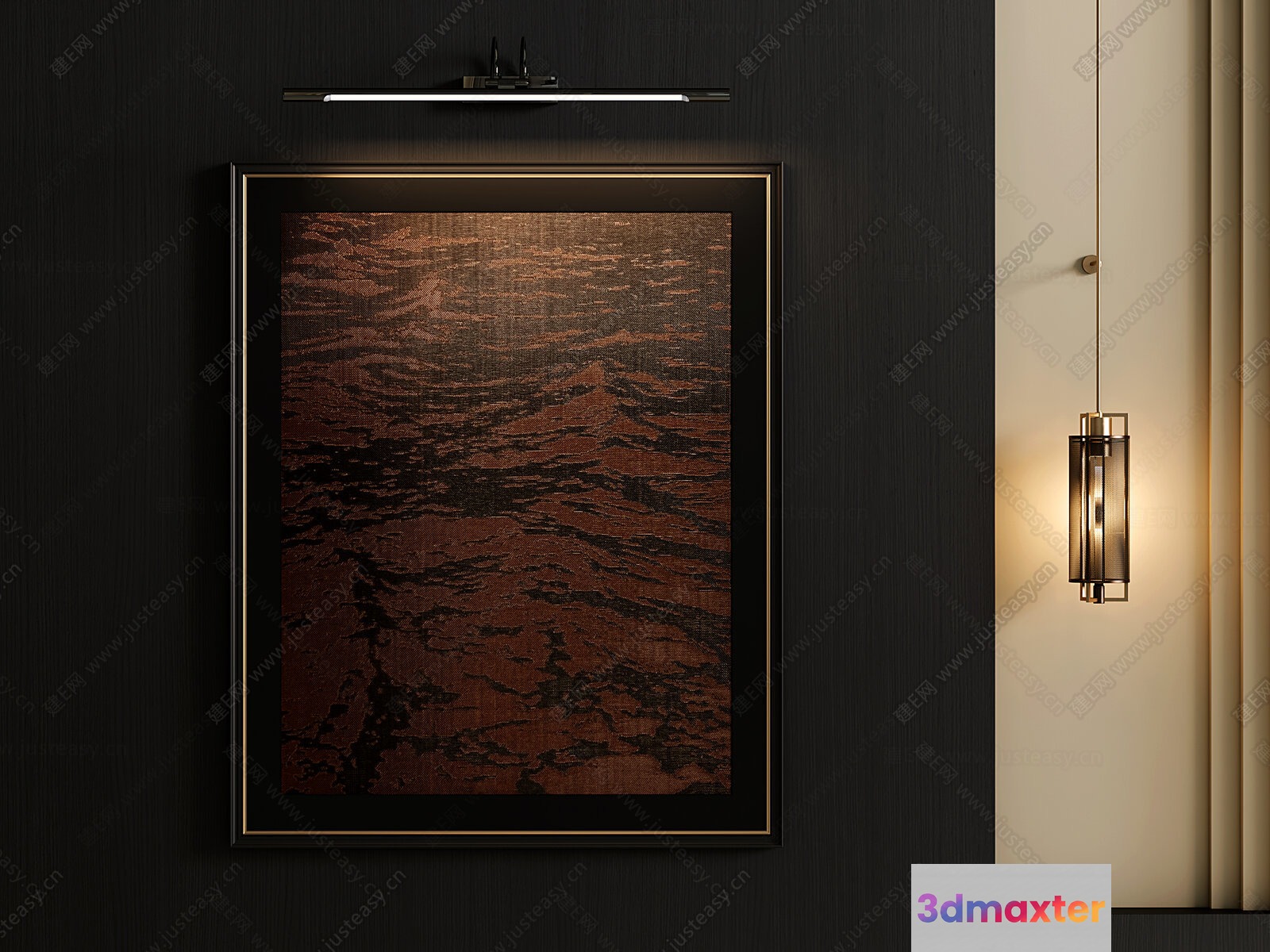 Modern Light Fixture 3D Model - 9714 - VRAY Render