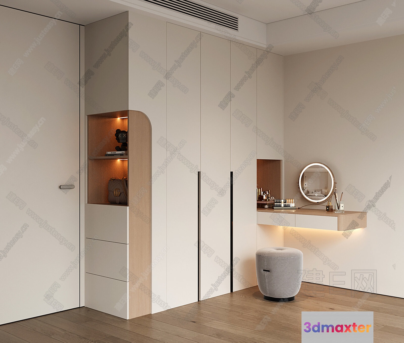 Modern Dressing Room 3D Model - 4302 - VRAY Render