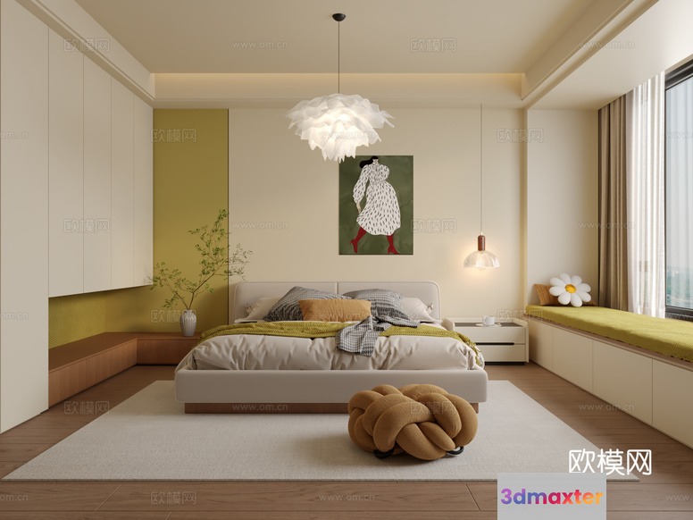 Modern Light Fixture 3D Model - 832 - VRAY Render