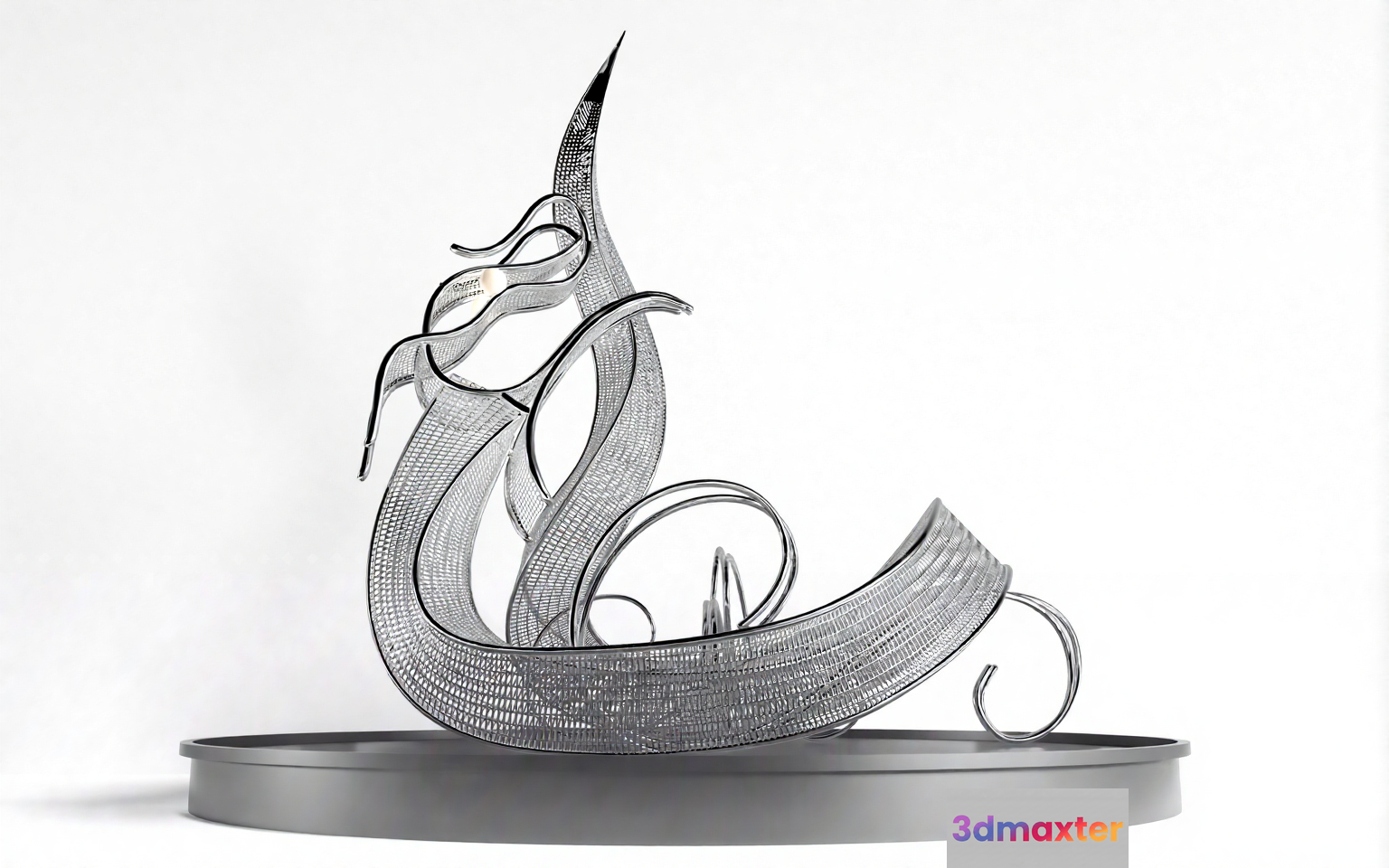 Metal Art Piece 3D Model - 14544 - CORONA Render
