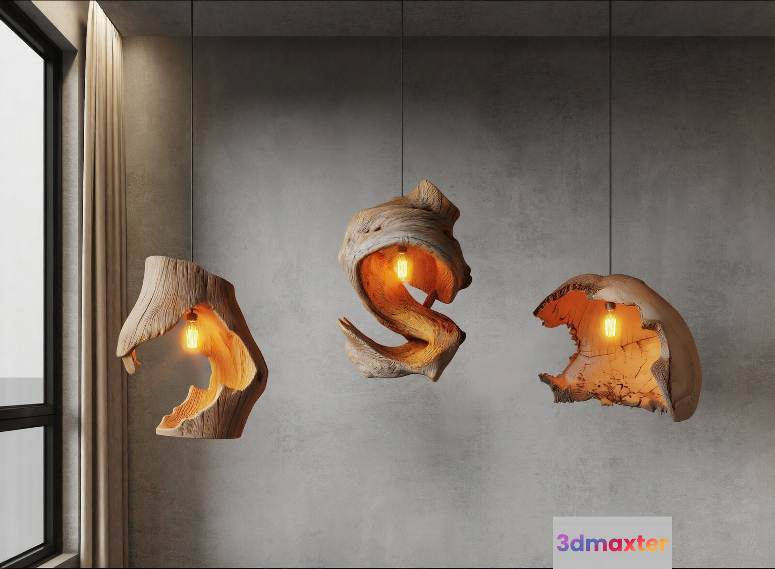 Modern Light Fixtures 3D Model - 1826 - VRAY Render