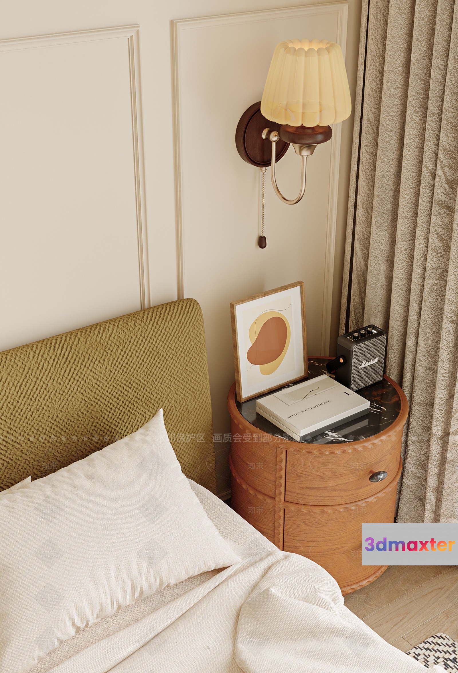 Cozy Bedroom 3D Model - 22553 - VRAY Render