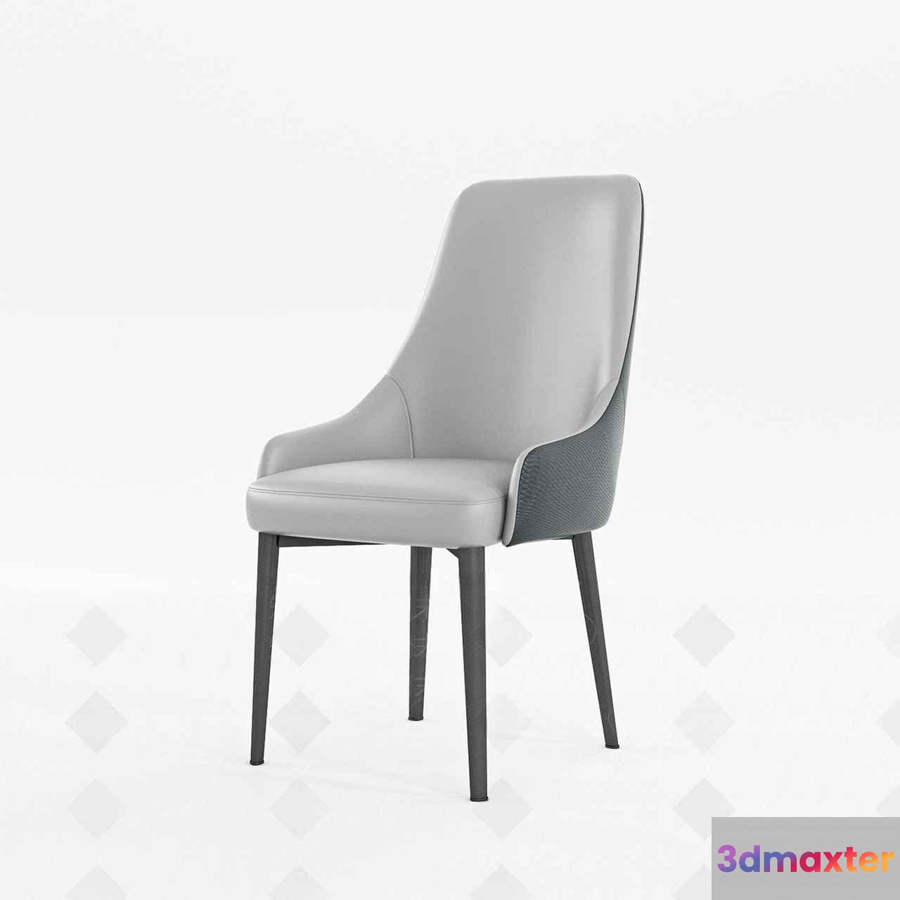 White Leather Chair 3D Model - 12935 - VRAY Render